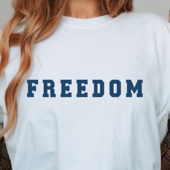 Red White and Blueberries Shirt, Freedom USA Flag Shirt 152 - Picture 2 of 6